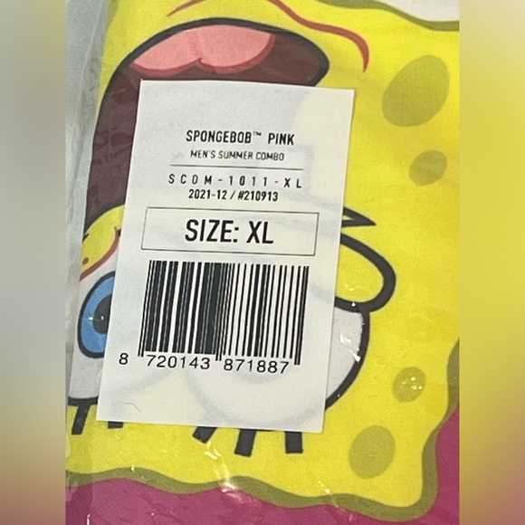 NWT OPPO SUITS/Box Lunch Sponge Bob short sleeve button up shirt size XL - Picture 6 of 8